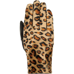 Leopard - handskar i fårskinn med varmt fleecefoder och pekskärmsfunktion